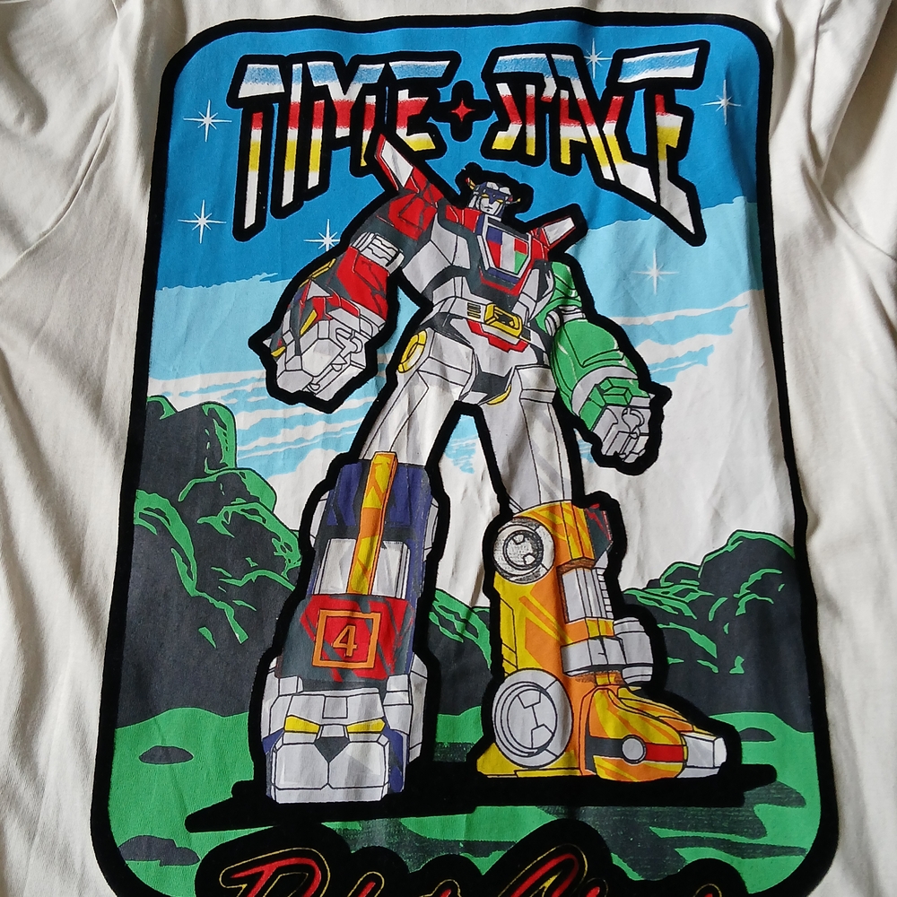 Time and Space Robot Graphic Tee Never Worn Voltron Anime Size Large